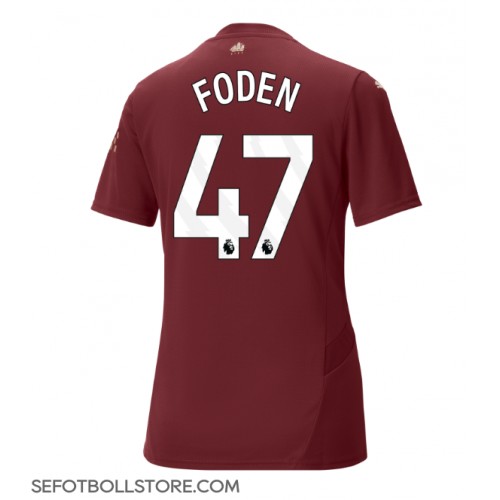 Manchester City Phil Foden #47 Replika Tredje Tröja Dam 2024-25 Kortärmad